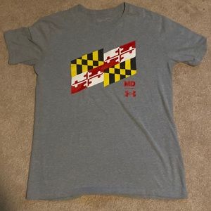 Under Armour Mens T Shirt Maryland Style Medium